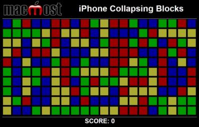 iPhone Collapsing Blocks