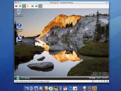 Windows Vista  Mac -  Parallels Desktop RC3
