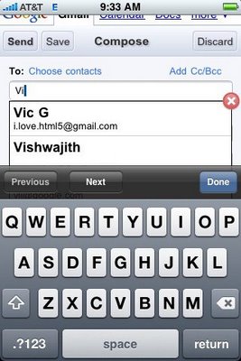 Gmail  iPhone