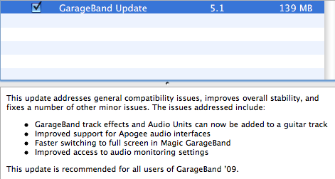 GarageBand    5.1