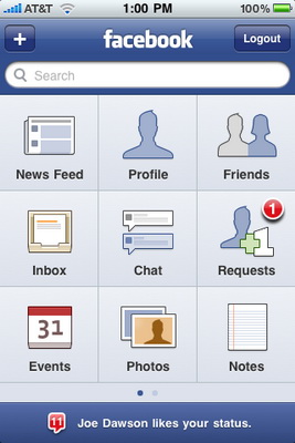Facebook  iPhone