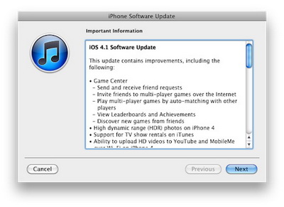 iOS 4.1   