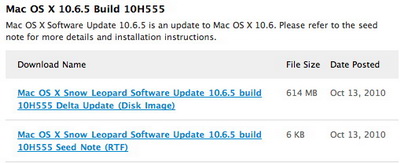    Mac OS X 10.6.5
