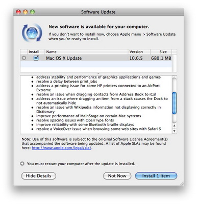 Mac OS X 10.6.5   