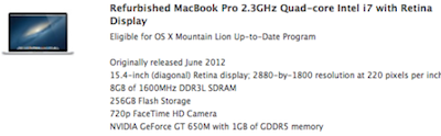     Retina MacBook Pro