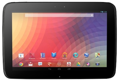  Google Nexus 10 -   iPad 4