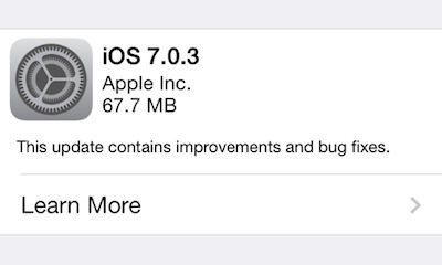 iOS 7.0.3   