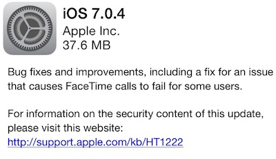 Apple  iOS 7.0.4