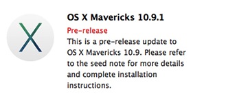 Apple   - OS X 10.9.1 