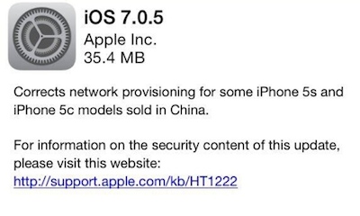 Apple  iOS 7.0.5
