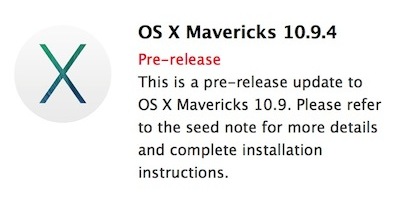 Apple   - OS X 10.9.4