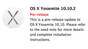   - OS X 10.10.2 Yosemite 