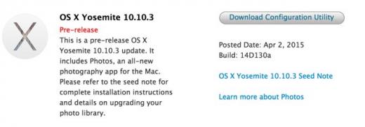 Apple   - OS X 10.10.3 
