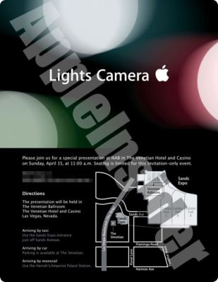     Lights Camera Apple   NAB 2007