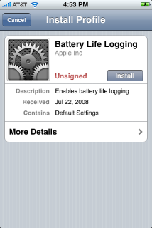    Battery Life Logging