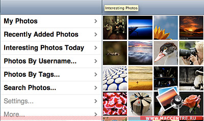   Flickr   Mac OS X  iPhone