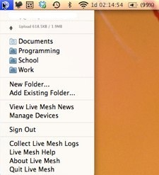 Live Mesh  Mac OS X
