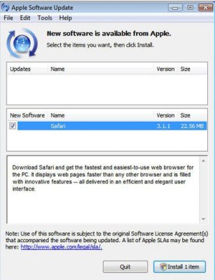  Apple Software Update 2.1