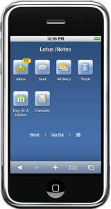 - Lotus iNotes  iPhone   