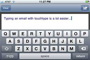 TouchType  iPhone  iPod touch