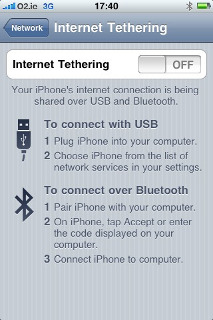 Tethering  iPhone