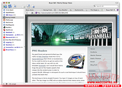 NetNewsWire Lite 2.1  Mac OS X - , 