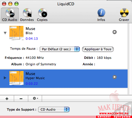 LiquidCD 1.29  Mac OS X - , 