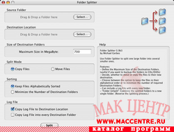Folder Splitter 0.9b10  Mac OS X - , 
