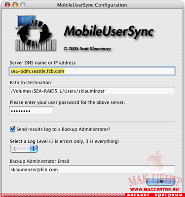 MobileUserSync 2.0b2  Mac OS X - , 