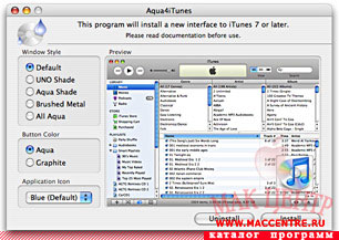 Aqua4iTunes 3.1a1  Mac OS X - , 