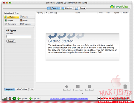 LimeWire 5.1.2  Mac OS X - , 