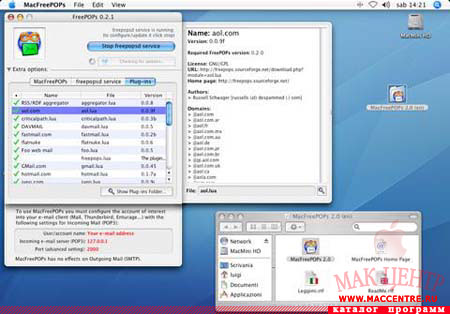 MacFreePOPs 2.0  Mac OS X - , 