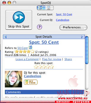 SpotDJ 0.3  Mac OS X - , 