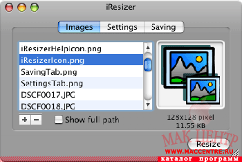 iResizer 1.2.1  Mac OS X - , 