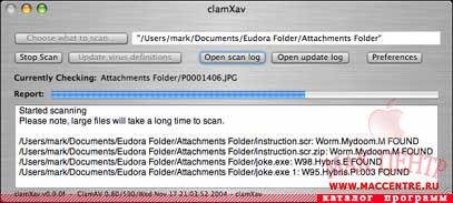ClamXav 1.0.8  Mac OS X - , 