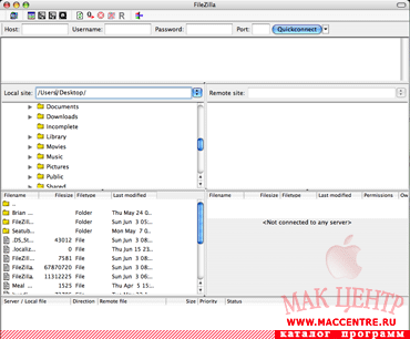 FileZilla 3.2.4.1  Mac OS X - , 
