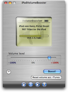 iPodVolumeBooster 1.3  Mac OS X - , 