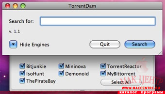 TorrentDam 1.1  Mac OS X - , 