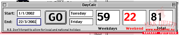 DayCalc 1.0