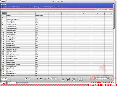 INtex List vX  1.0  Mac OS X - , 