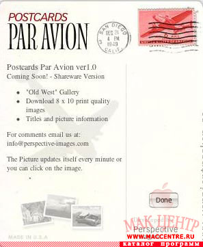 Postcards Par Avion 2.6 WDG  Mac OS X - , 