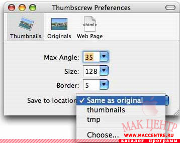 Thumbscrew 1.0b12  Mac OS X - , 
