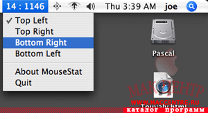 MouseStat 1.0  Mac OS X - , 