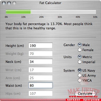 Fat Calculator 1.0