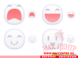 White Emoticons 1.0  Mac OS X - , 
