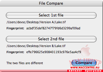 File Compare 1.1  Mac OS X - , 