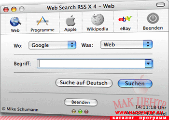 Web Search RSSX 4.0  Mac OS X - , 