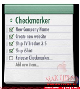 Checkmarker 1.0 WDG для Mac OS X - описание, скачать