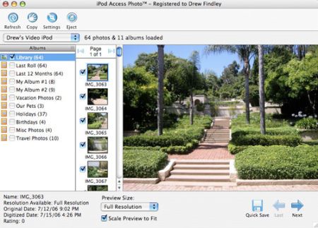 iPod Access Photo for Mac OS X 1.6